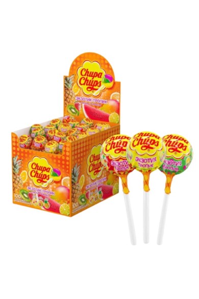 Chupa Chups Tropical Vibes Γλειφιτζούρι 100τεμ. Chupa Chups Tropical Vibes Γλειφιτζούρι 100τεμ.
