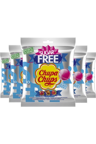 Chupa Chups Sugar Free Γλειφιτζούρι 12χ6 Chupa Chups Sugar Free Γλειφιτζούρι 12χ6