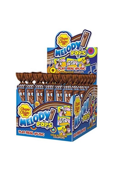 Chupa Chups Melody Pops Cola Γλειφιτζούρι 48τεμ.