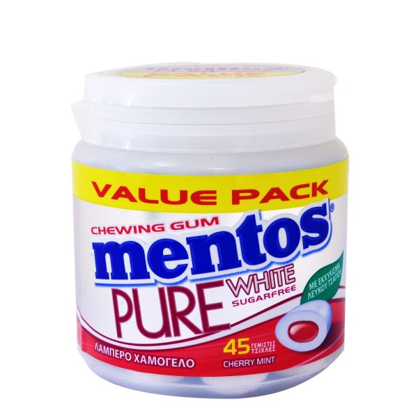 Mentos Whitening Cherry Μεγάλο Μπουκάλι Τσίχλες 6x90gr Mentos Whitening Cherry Μεγάλο Μπουκάλι Τσίχλες 6x90gr