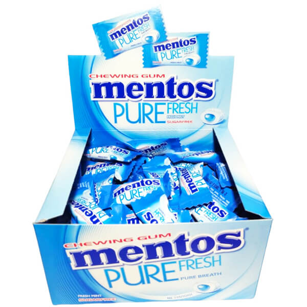 Mentos Pure Fresh Freshmint Mini (μπλε) Τσίχλες 100τεμ, Mentos Pure Fresh Freshmint Mini (μπλε) Τσίχλες 100τεμ,