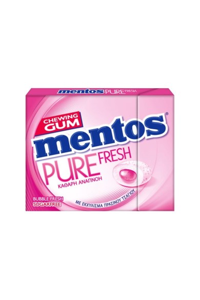 Mentos Pure Fresh BubbleFresh Τσίχλες 12χ30gr Mentos Pure Fresh BubbleFresh Τσίχλες 12χ30gr
