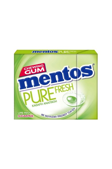 Mentos Pure Fresh Lime Τσίχλες 12χ30gr