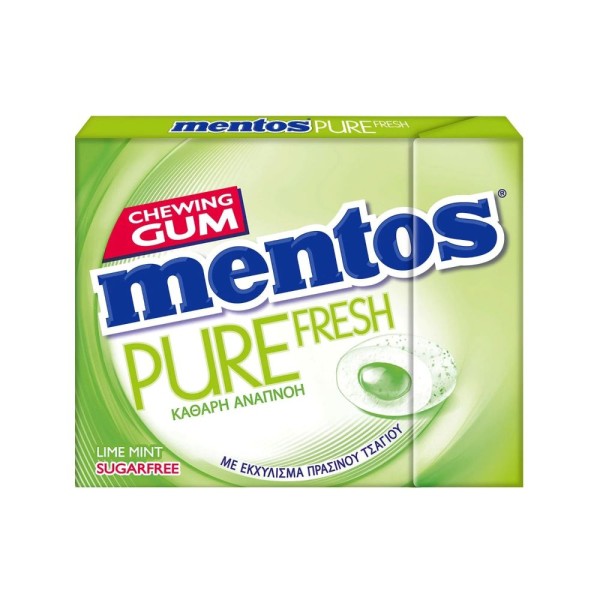 Mentos Pure Fresh Lime Τσίχλες 12χ30gr Mentos Pure Fresh Lime Τσίχλες 12χ30gr