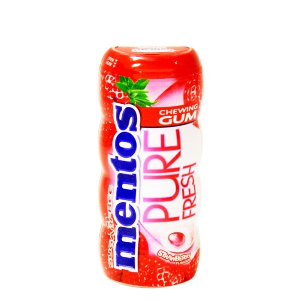 Mentos Pure Fresh Φράουλα Μπουκάλι Τσίχλες 12χ28gr Mentos Pure Fresh Φράουλα Μπουκάλι Τσίχλες 12χ28gr