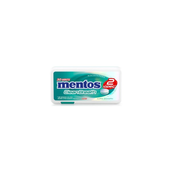 Mentos Cleanbreath Wintergreen (πράσινο) Καραμέλες 12τεμ. Mentos Cleanbreath Wintergreen (πράσινο) Καραμέλες 12τεμ.