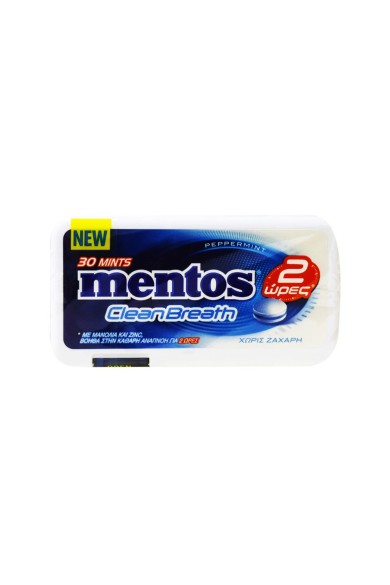 Mentos Cleanbreath Peppermint (μπλε) Καραμέλες 12τεμ. Mentos Cleanbreath Peppermint (μπλε) Καραμέλες 12τεμ.