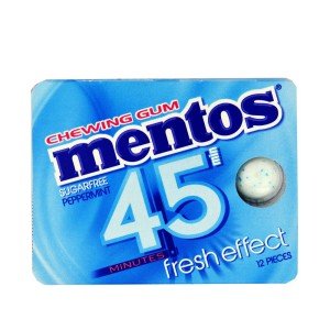 Mentos 45min. Peppermint (μπλε) Τσίχλες 12τεμ.