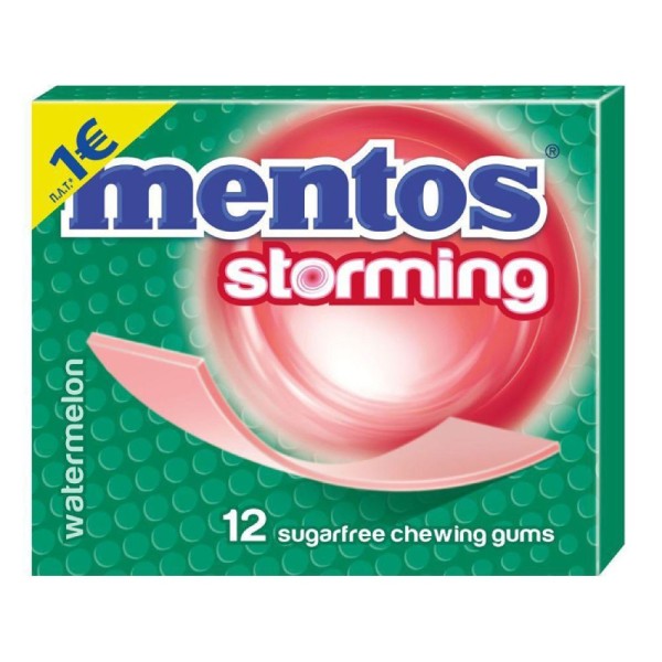 Mentos Storming Watermelon Τσίχλες 12τεμ. Mentos Storming Watermelon Τσίχλες 12τεμ.