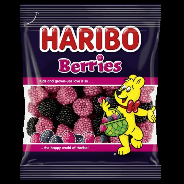 Haribo Berries (Βατόμουρα) Ζελεδάκια 100gr Haribo Berries (Βατόμουρα) Ζελεδάκια 100gr