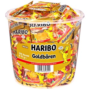Haribo Goldbears Mini βάζο 100τεμαχίων