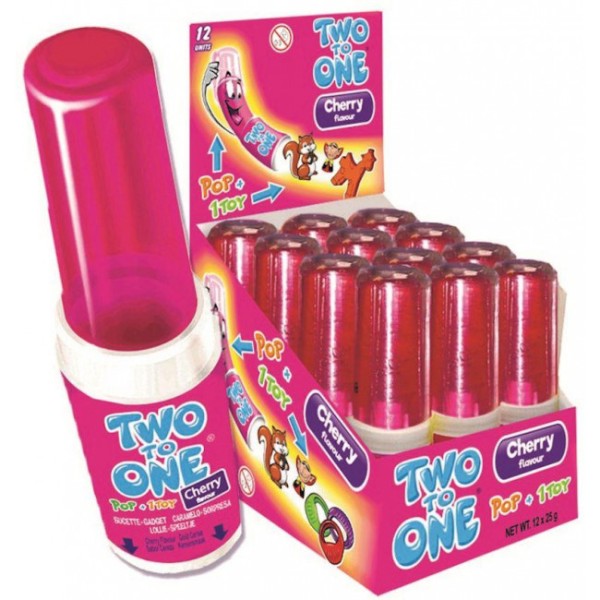 Two to One Cherry Γλειφιτζούρι 12τεμ x 25γρ. Two to One Cherry Γλειφιτζούρι 12τεμ x 25γρ.