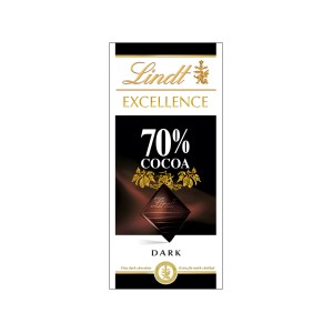 Lindt Excellence Υγείας 70% Κακάο Σοκολάτες 100gr