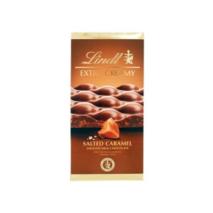 Lindt Extra Creamy Ελβετική Σοκολάτα Dark Salted Caramel 80g