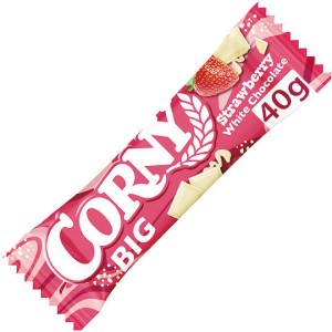 Corny Strawberry White Choco Μπάρες 40gr