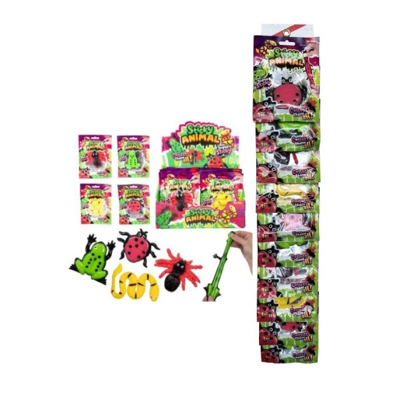 TOYS Γραβ.Sticky Animals 10τμχ TOYS Γραβ.Sticky Animals 10τμχ