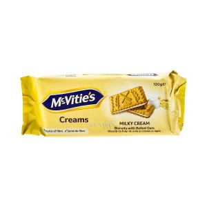 McVITIE'S Sandwich Creams Milky Μπισκότα  100g